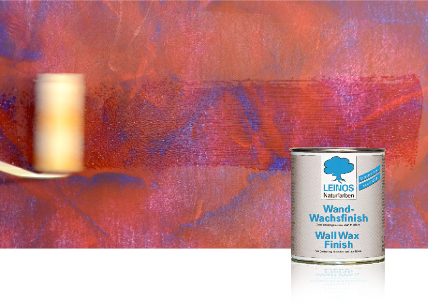 LEINOS Wandwachs-Finish 350 auf die Wand auftragen LEINOS Wandwachs-Finish 350 auf die Wand auftragen