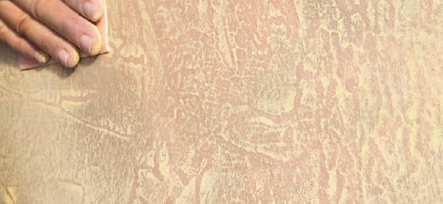 Der gesamte Auftrag wird abgeschliffen Der gesamte Auftrag wird abgeschliffen